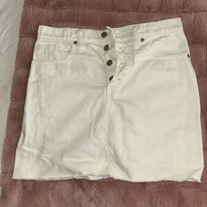 Madewell white skirt